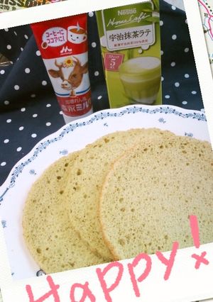 抹茶ラテミルキースポンジ-レシピのメイン写真