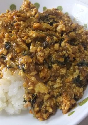 お弁当にも＊ほうれん草豆腐キーマカレー＊-レシピのメイン写真