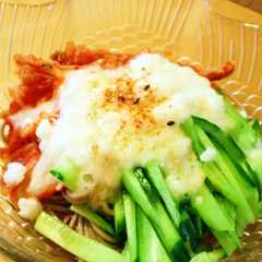 รูปของ ＊ちゅるるん♪簡単とろろ蕎麦＊