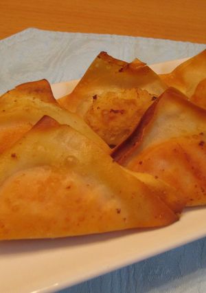 とりあえず！明太子のワンタン包み焼き-レシピのメイン写真
