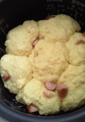 炊飯器でパン☆ころころウインナー☆-レシピのメイン写真