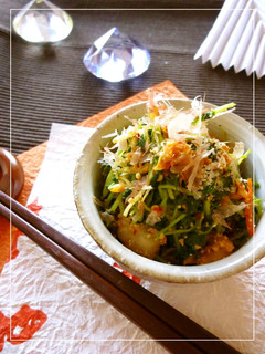 豆苗のキムチ和え-レシピのメイン写真