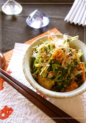 豆苗のキムチ和え-レシピのメイン写真
