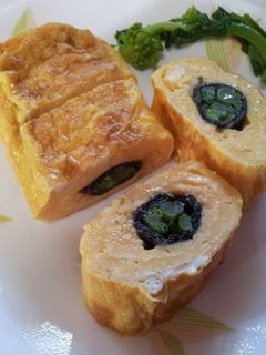 シンプルな菜の花のタマゴ焼き-レシピのメイン写真
