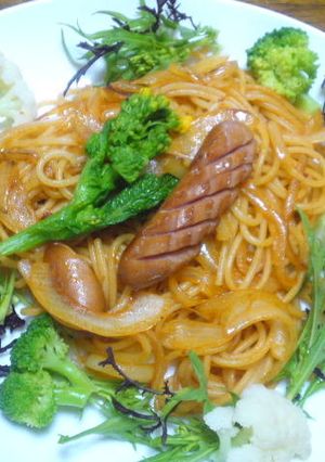 昔ながらの味のタコウインナーでナポリタン-レシピのメイン写真