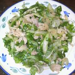 簡単おつまみ　鶏皮とセロリのからし和え-レシピのメイン写真