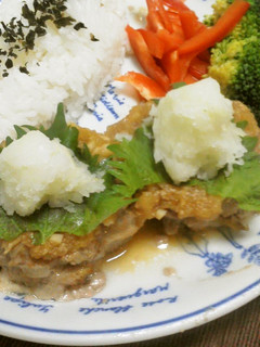 たっぷりゴボウの激うま和風ハンバーグ-レシピのメイン写真