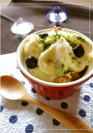 クーリッシュ　on　塩麹バナナ　抹茶風味-レシピのメイン写真