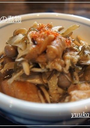 油麩ときのこの煮物-レシピのメイン写真