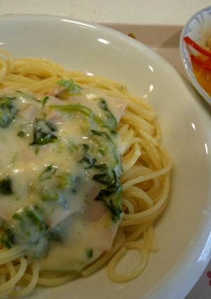 法蓮草のクリームパスタ-レシピのメイン写真