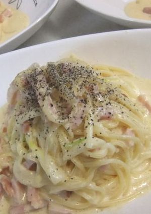 塩麹deノンチーズカルボナーラ-レシピのメイン写真