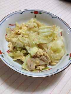 調味料1つで☆春キャベツとツナ卵炒め-レシピのメイン写真