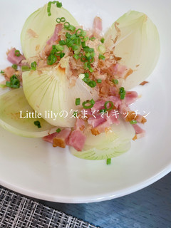 新玉ねぎのレンジ蒸し-レシピのメイン写真