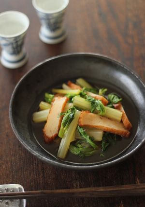 セロリとさつま揚げの煮びたし-レシピのメイン写真