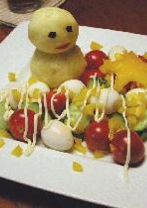 クリスマスのサラダ-レシピのメイン写真
