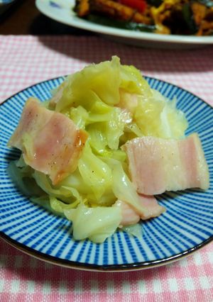 キャベツとベーコンのポン酢がけ-レシピのメイン写真