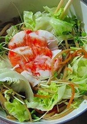 ３分で完成☆きんぴらの野菜たっぷりサラダ-レシピのメイン写真