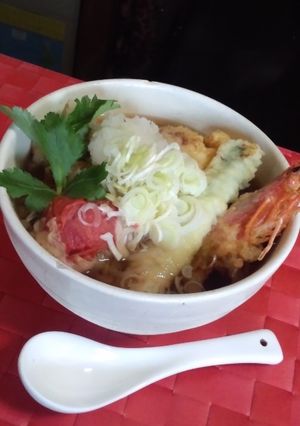 ザ・ダイエット天ぷらそば♪-レシピのメイン写真