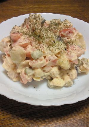 お豆とじゃがいものコロコロサラダ-レシピのメイン写真