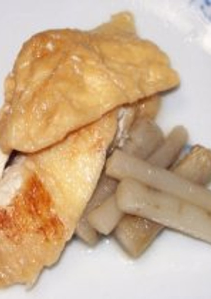 若ごぼうとうす揚げの煮物-レシピのメイン写真