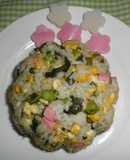 チャーハン（かまぼこ、水かけ菜漬入り）