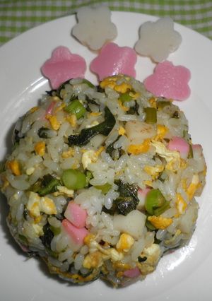 チャーハン（かまぼこ、水かけ菜漬入り）-レシピのメイン写真