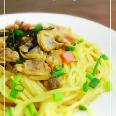 รูปของ ★あさりのしょうゆスパゲッティ★