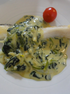 鱈のほうれん草クリーム添え-レシピのメイン写真