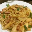 ベーコンと竹の子のバター醤油パスタ