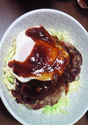 豚ひき肉で、ロコモコ丼♪-レシピのメイン写真