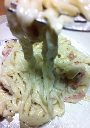 手打ち生パスタでクリーム系のパスタ完食-レシピのメイン写真