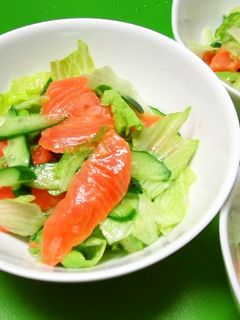 スモークサーモンサラダ-レシピのメイン写真