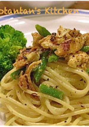 旨い！鶏胸肉＆インゲンのカルボナーラ☆-レシピのメイン写真