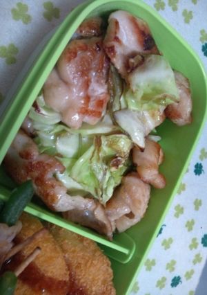 鶏皮キャベツ＠捨てずにお弁当の一品♪-レシピのメイン写真