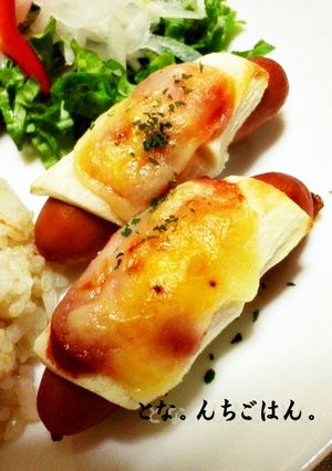 朝食やおやつに♪巻き巻きウインナー-レシピのメイン写真