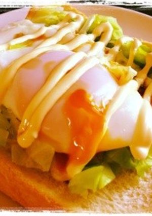 とろーり卵の春キャベトースト-レシピのメイン写真