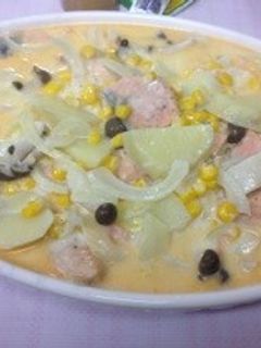 鮭ときのこのクリーム煮-レシピのメイン写真