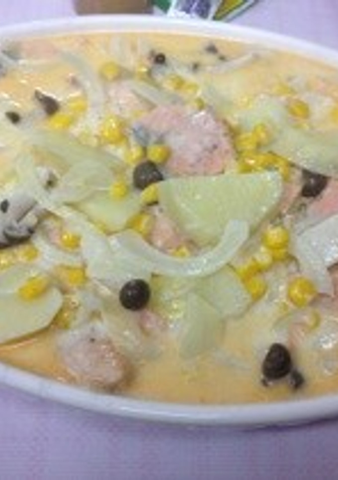 鮭ときのこのクリーム煮-レシピのメイン写真