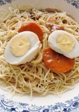 リメイク!休日はチーズカレーパスタもあり-レシピのメイン写真