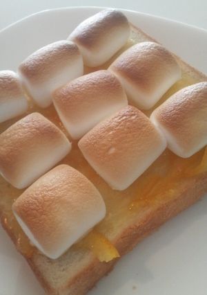 マシュマロとマーマレードのトースト-レシピのメイン写真