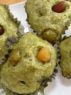 抹茶甘納豆ヨーグルト蒸しパン-レシピのメイン写真