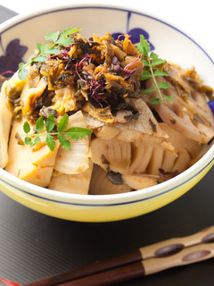 辛子高菜と筍で中国風煮物-レシピのメイン写真