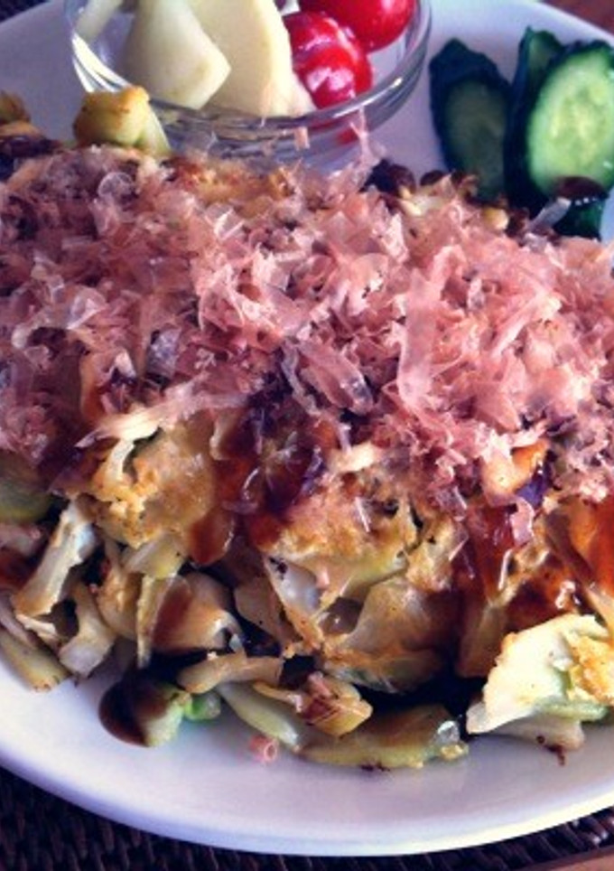 簡単　お好み焼き風　オムレツ-レシピのメイン写真