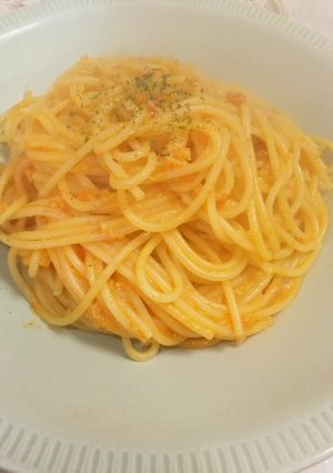 カニ缶でトマトクリームパスタ-レシピのメイン写真