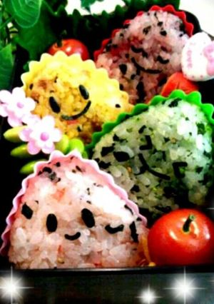 カラフルおにぎり弁当-レシピのメイン写真