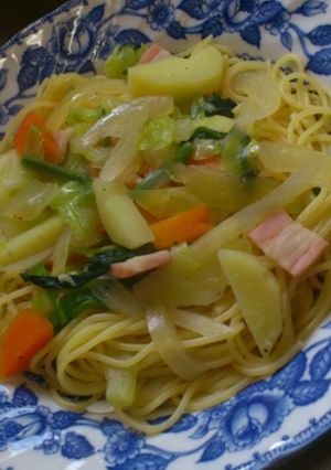 彩り野菜のコンソメパスタ**-レシピのメイン写真