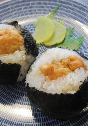 エビ衣がこおばしい♪美味しい天むす-レシピのメイン写真