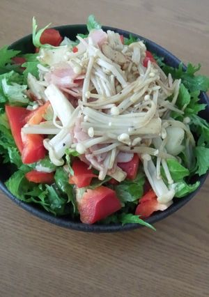 わさび菜とえのきのサラダ-レシピのメイン写真