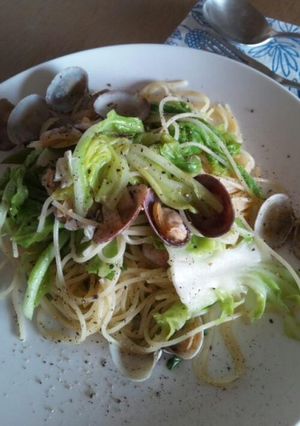 柔らか春キャベツとあさりのパスタ-レシピのメイン写真
