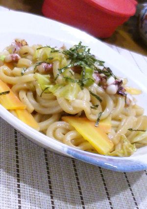 シリコンスチーマーde激旨焼きうどん✿-レシピのメイン写真